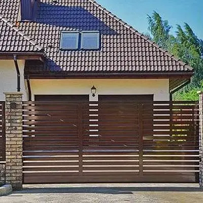 Откатные ворота, заполнение: разреженный профиль Откатные ворота, заполнение: разреженный профиль